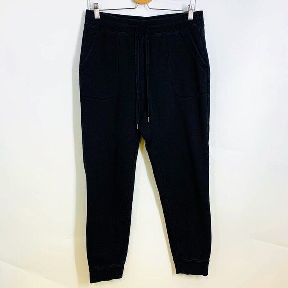 Uniqlo Adult Lined Cotton Elastic Waist Tapered Jogger Sweatpants Size L - Picture 1 of 12